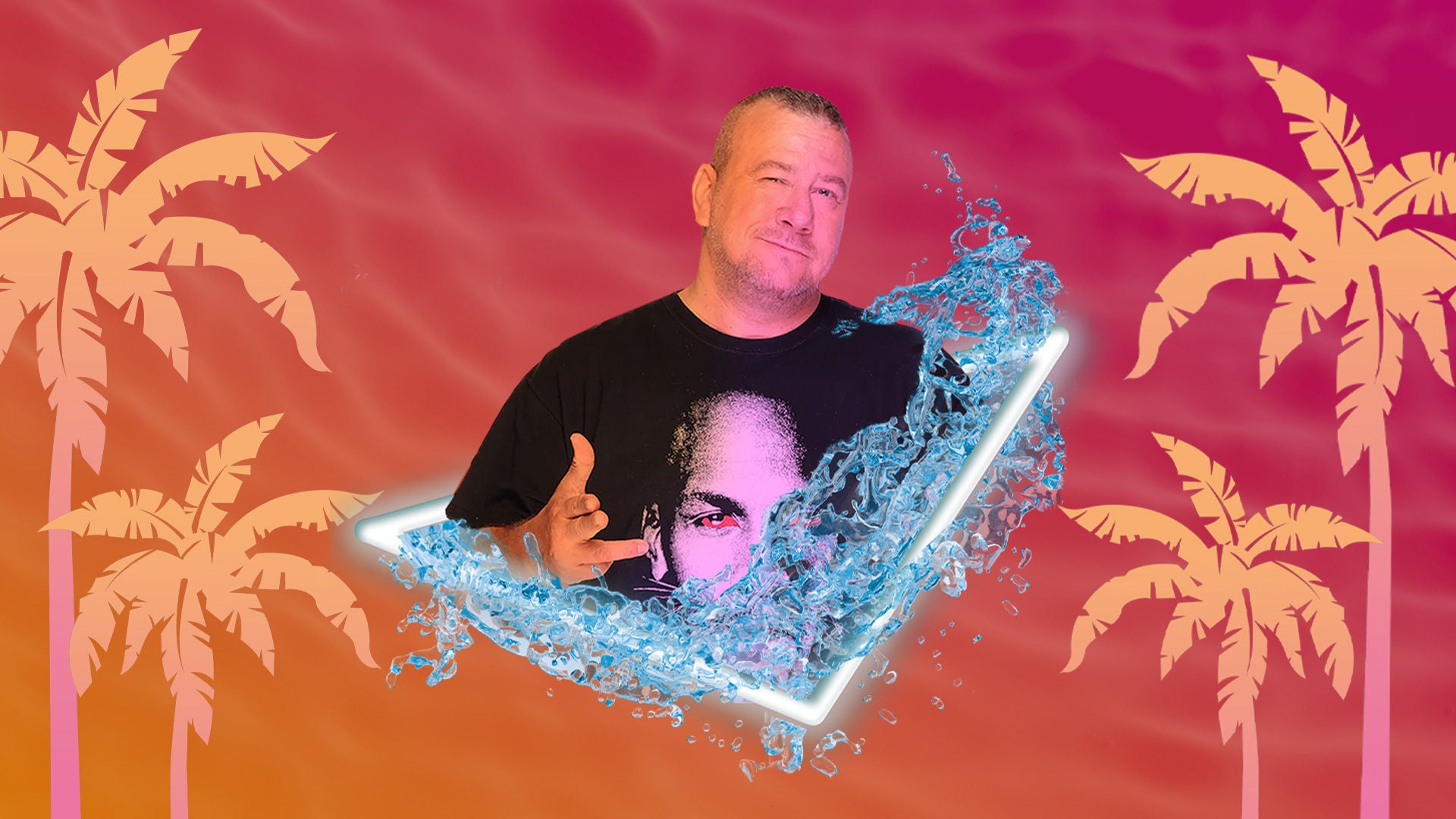 Daddy K at the Pool Party of Aqualibi