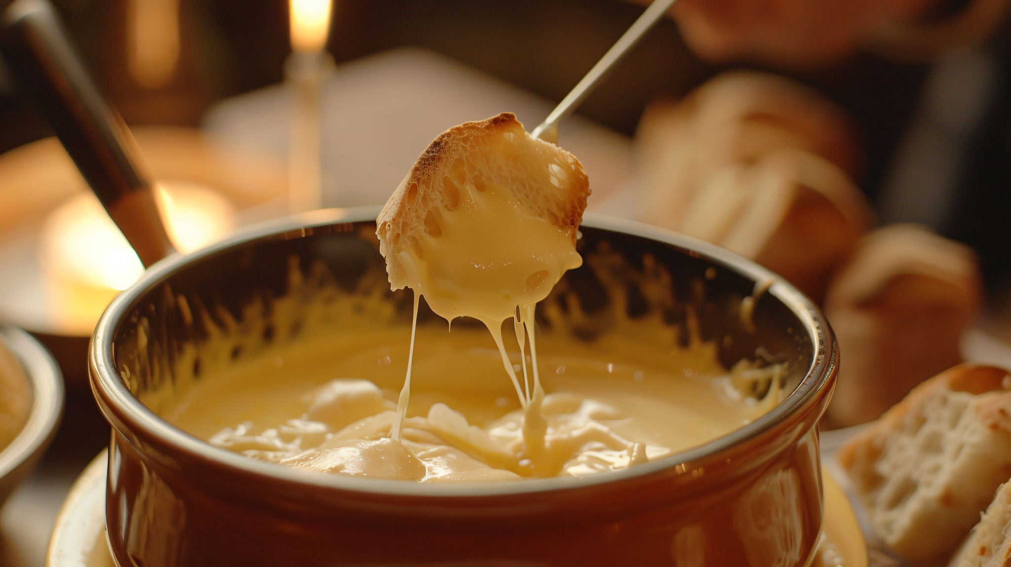 Plongez votre pique dans une fondue au fromage crémeuse.