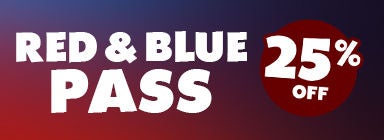 Standard Annual Pass Red & Blue - 25% off promotion