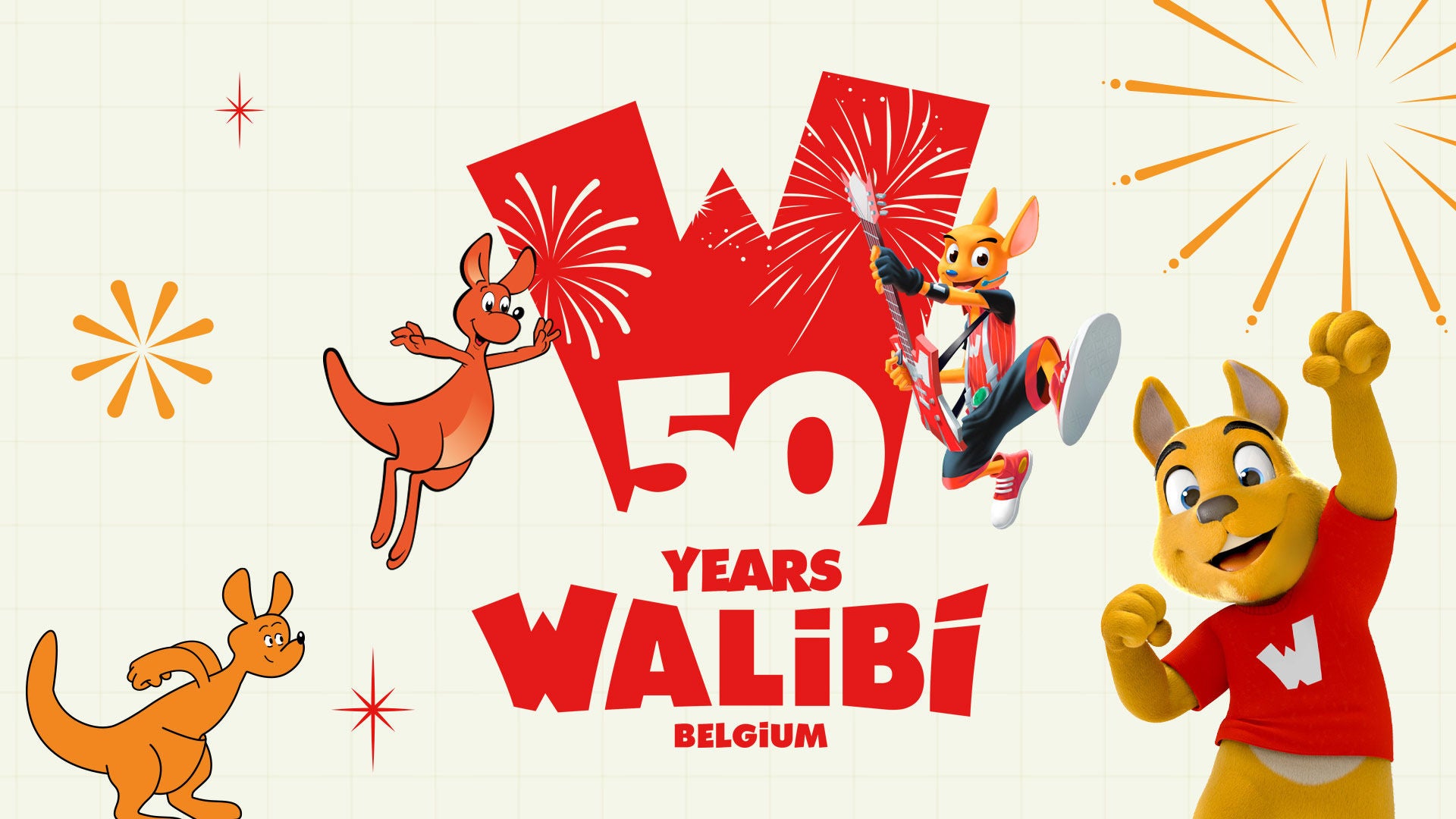 Les mascottes emblématiques de Walibi réunies pour les 50 ans du parc