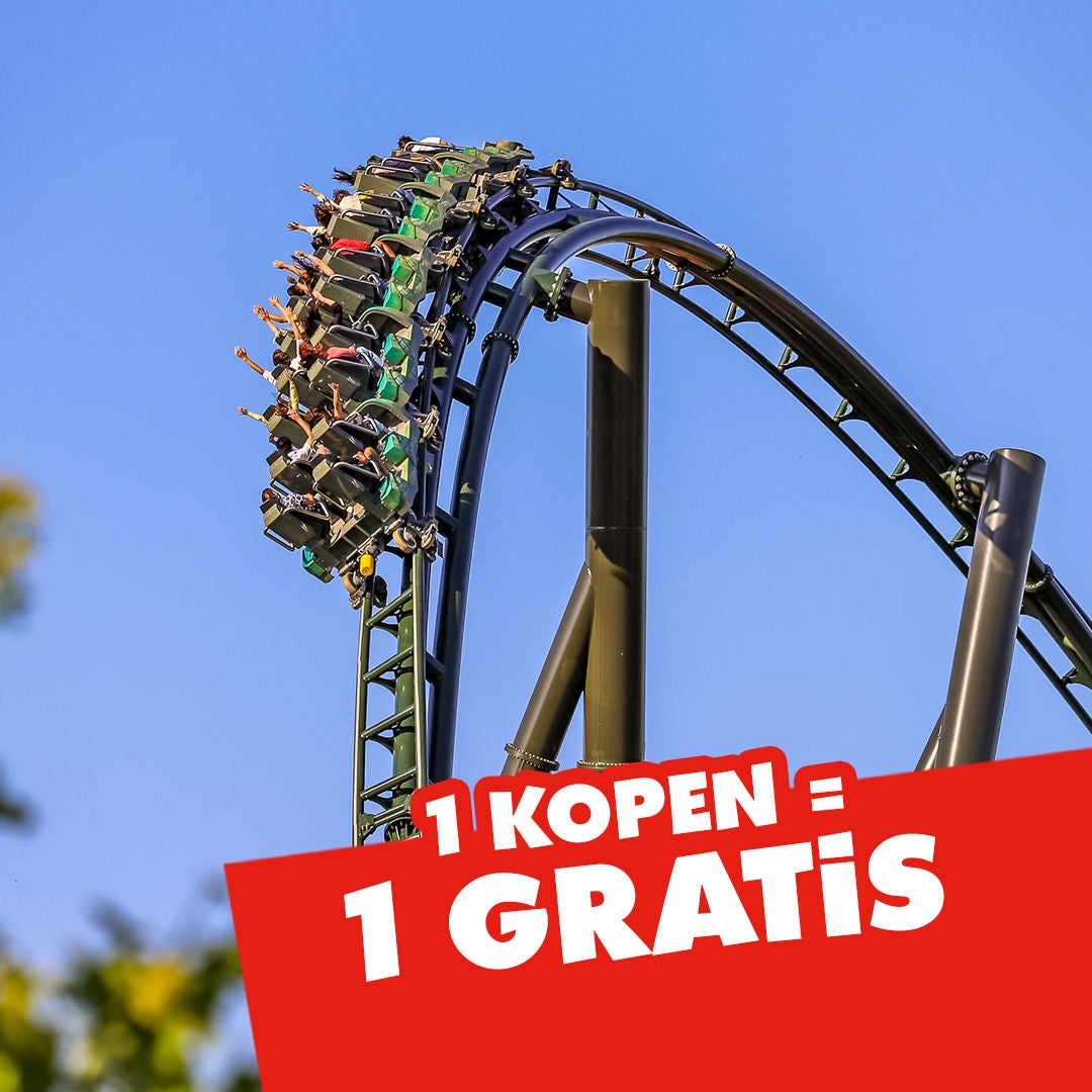 Promotie: 1+1 gratis op Walibi-tickets