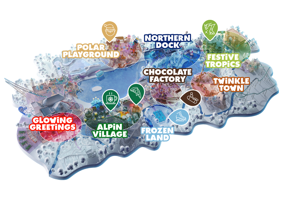 STAY TUNED - 1 Plan de Walibi Winter du parc d'attractions Walibi Belgium