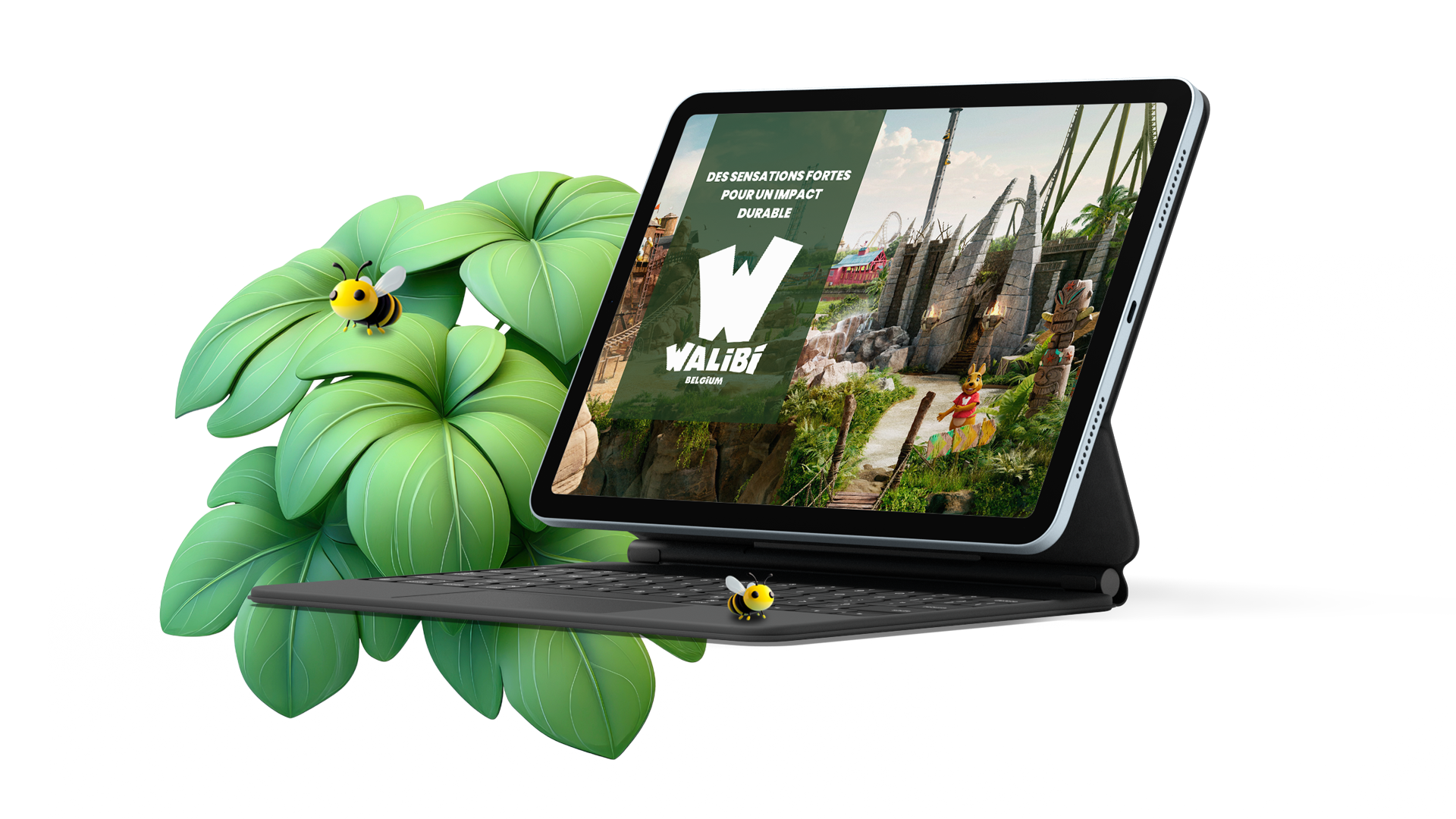 Mock-up de la brochure RSE de Walibi en français