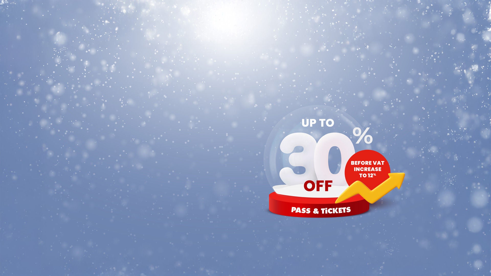 Visual showing up to 30% discount on tickets and passes at Walibi Belgium