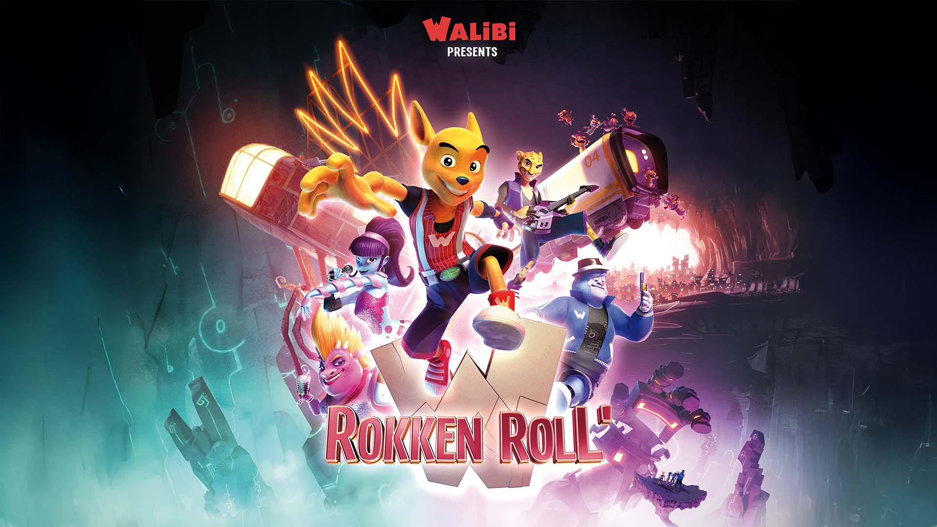 Poster van de eerste 4D-film van Walibi, te zien voor het 50-jarig jubileum