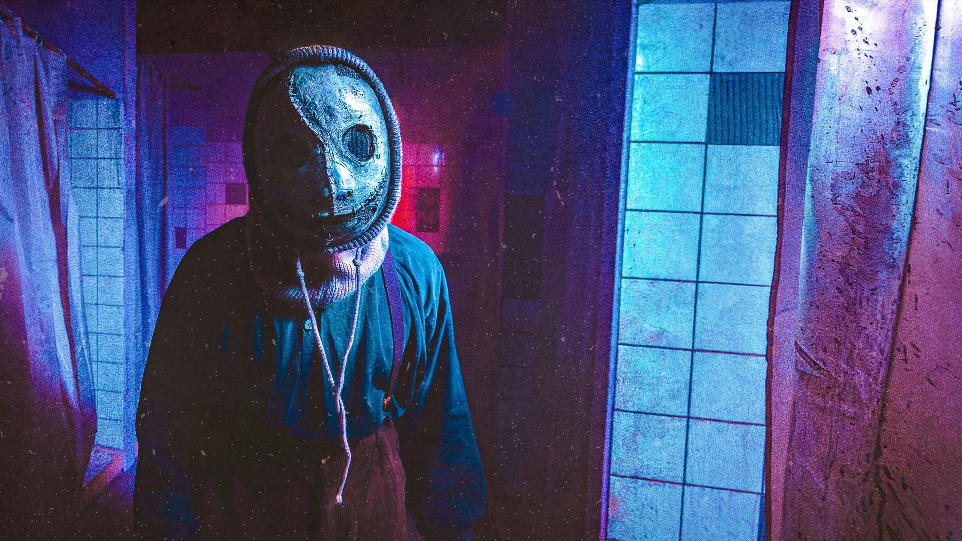 Figurant Halloween avec masque