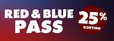 Standaard Pass Red & Blue - 25% korting promotie