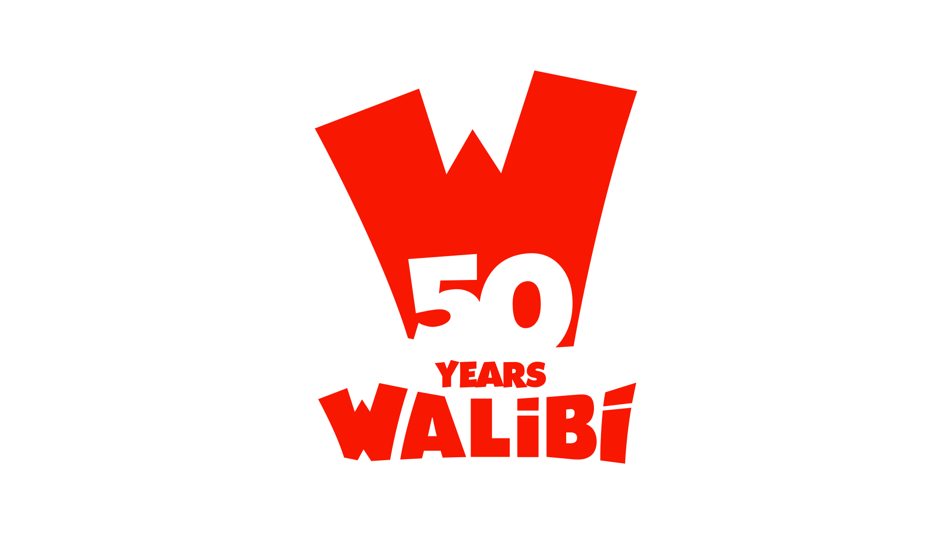 Jubileumlogo Walibi 50 jaar